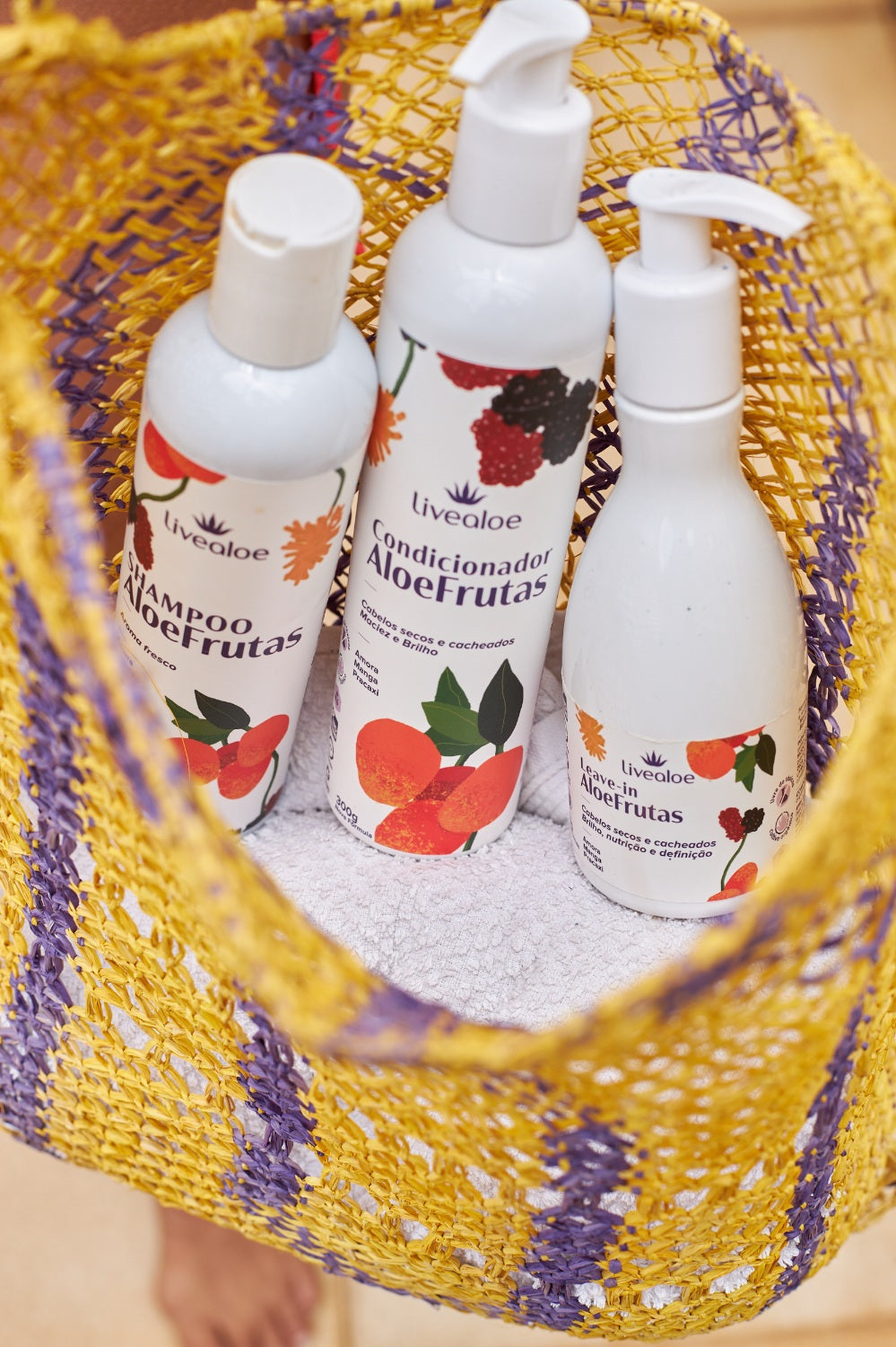 Kit Cabelos Cacheados – Shampoo, Condicionador e Leave-in com Aloe Vera