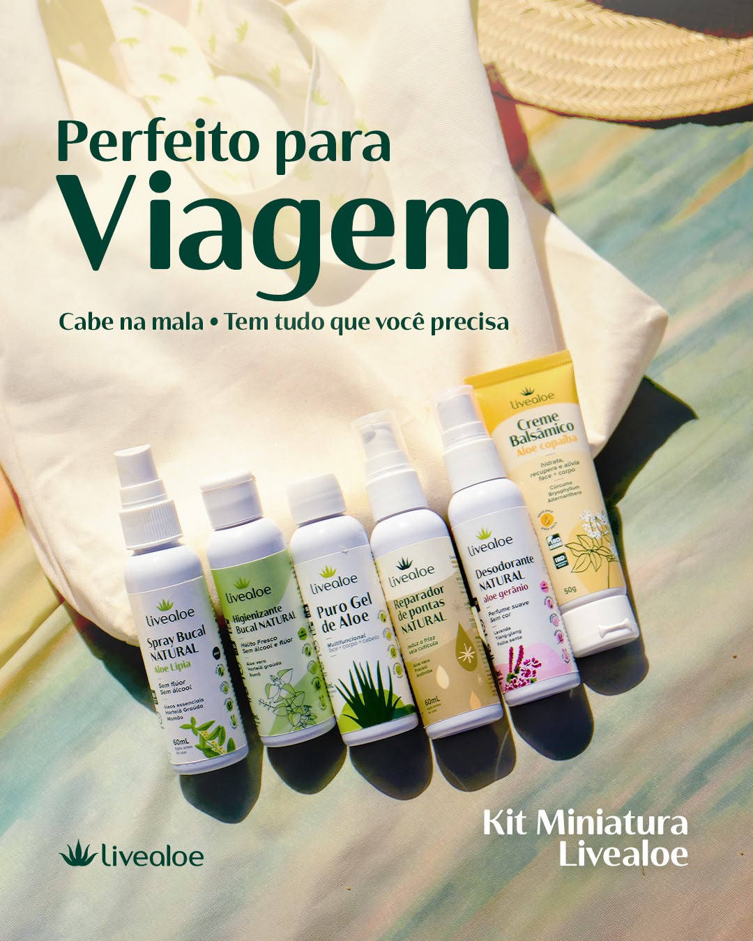 Kit Viaje com a Livealoe