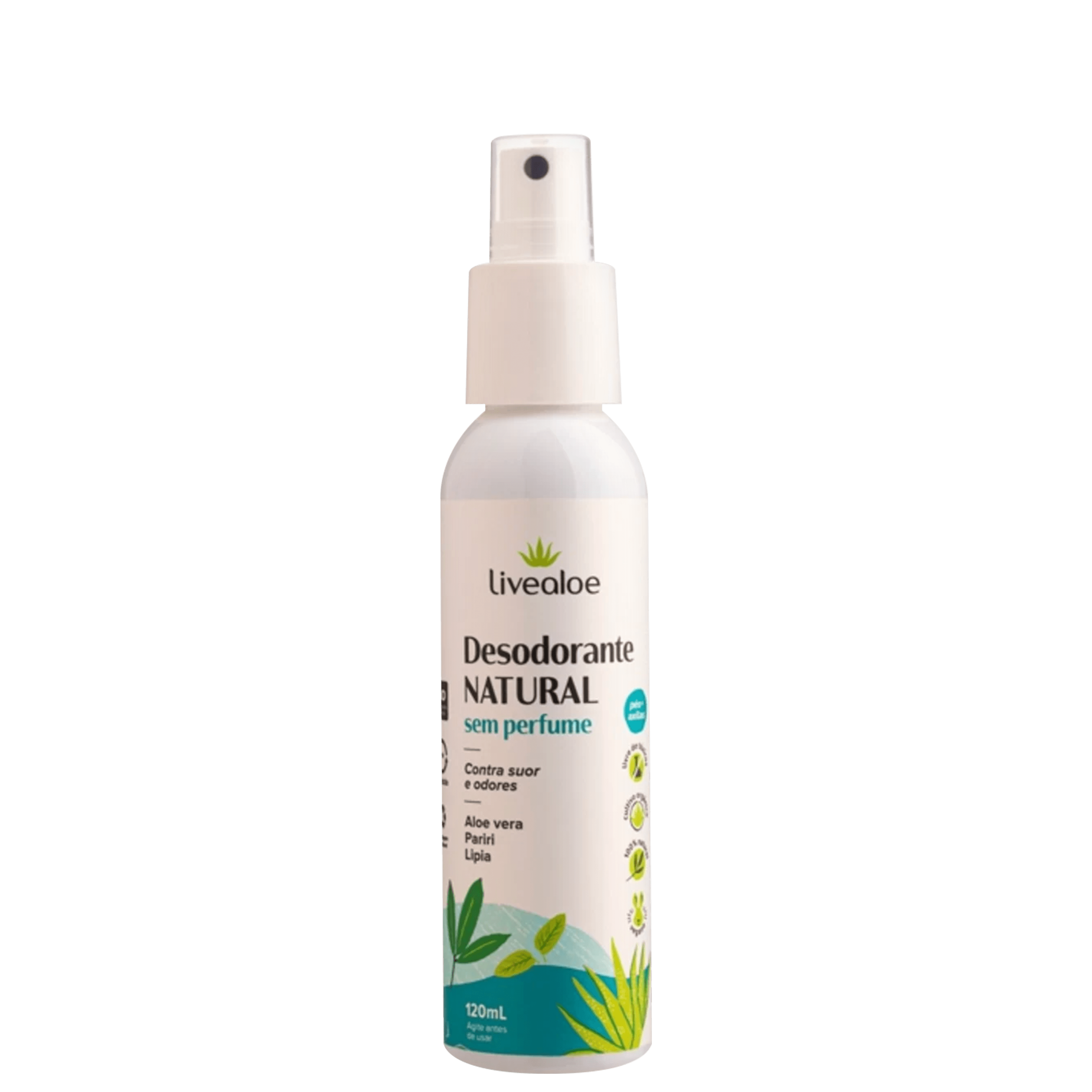 DESODORANTE NATURAL SEM PERFUME 120 ML