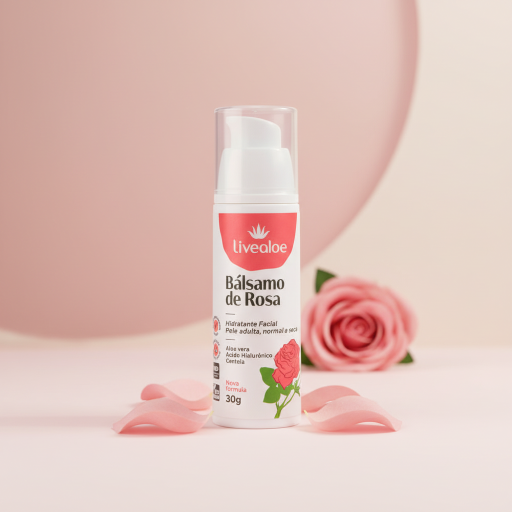 Bálsamo de Rosas em composição premium