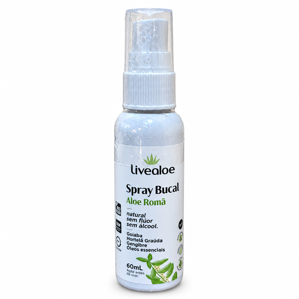 Spray Bucal Livealoe original em fundo still